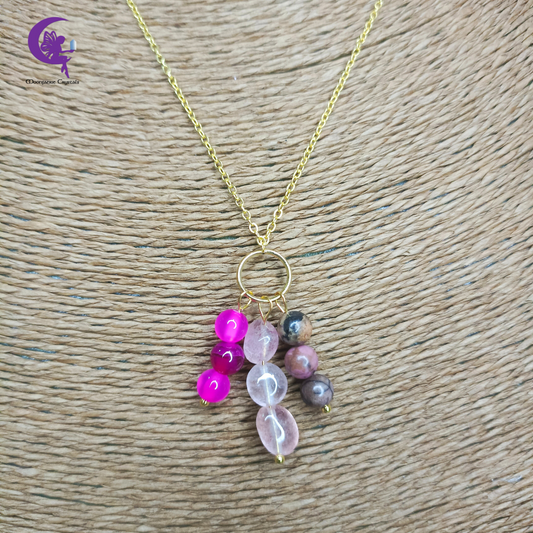 Strawberry Love Bouquet Necklace