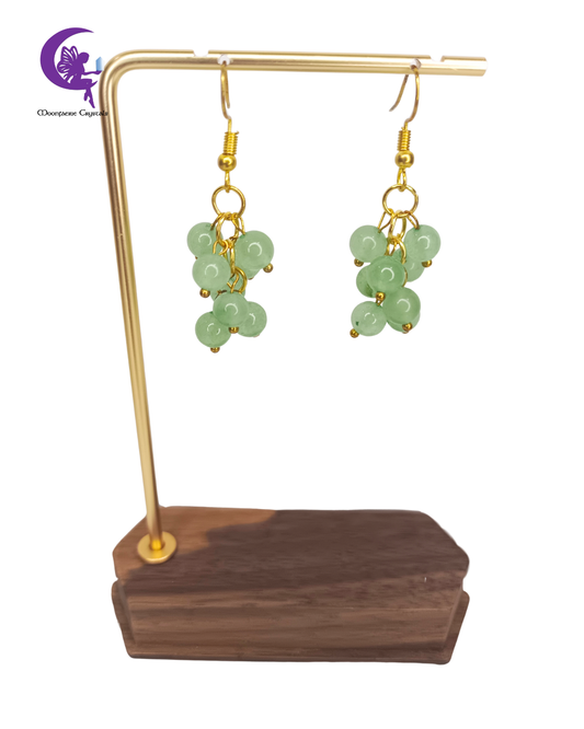 Tree of Abundance Green Aventurine Earrings