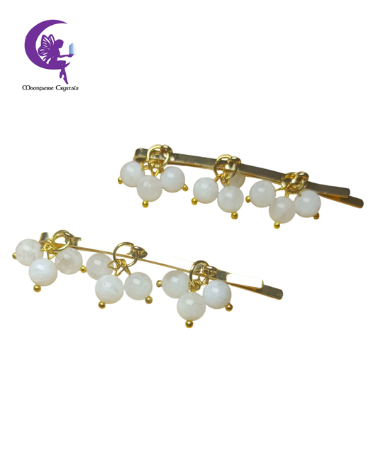 Moonstone Hairpins