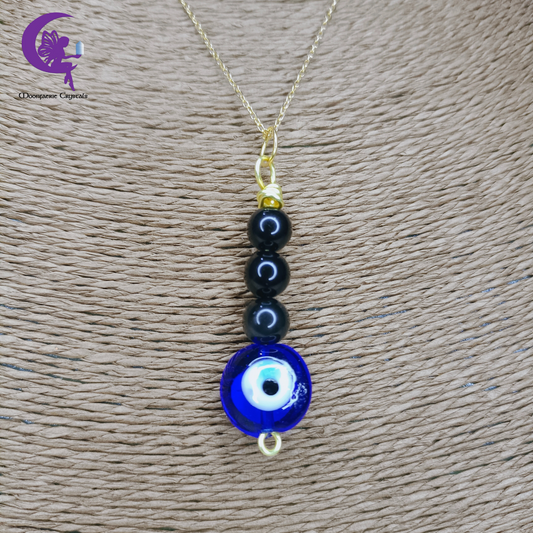 Obsidian Eye of Protection Necklace