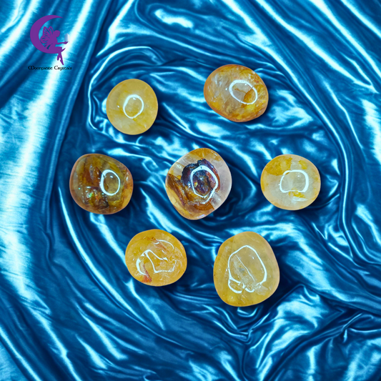 Golden Healer Tumbled Stone – For Chakra Balance, Soul Truth & Inner Radiance