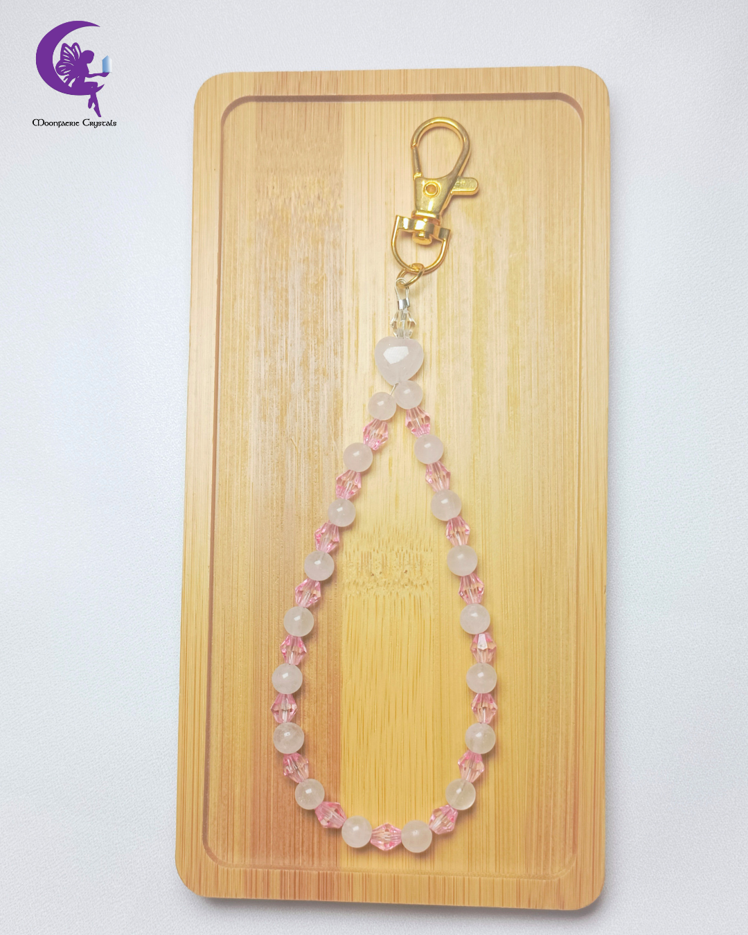 The Rose Quartz Radiance - Love, Tenderness & Peace Keyring