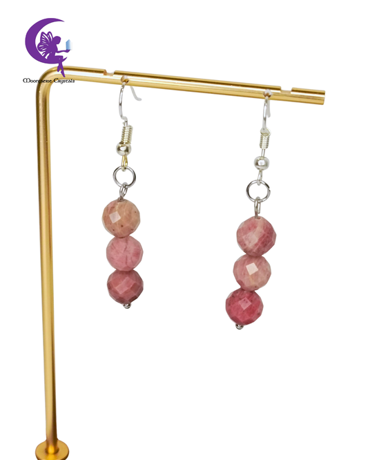 Rhodochrosite Soul Soothing Earrings