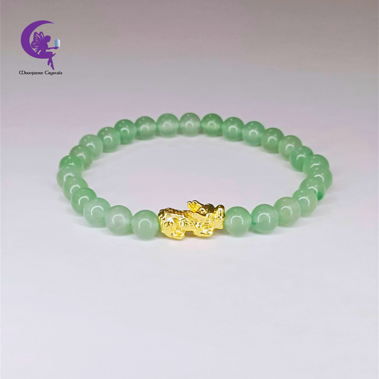 Pi Xiu Green Aventurine – Money Magnet & Financial Security Bracelet