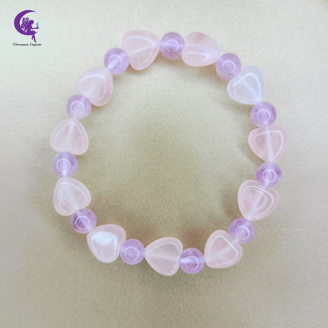 Infinite Love Bracelet - Rose Quartz & Amethyst