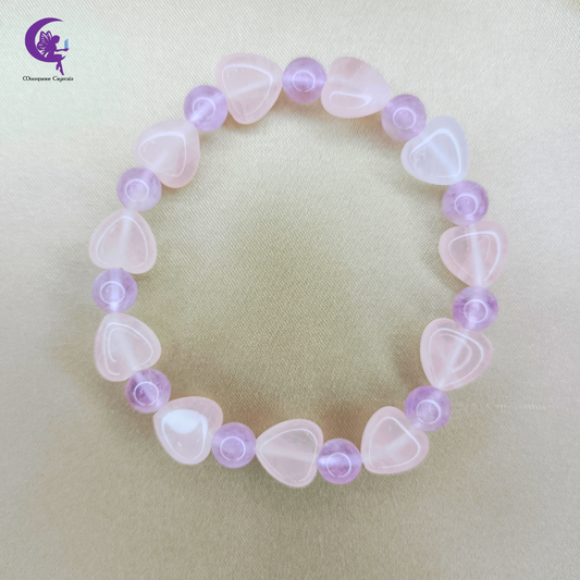 Infinite Love Bracelet - Rose Quartz & Amethyst - Pre-order
