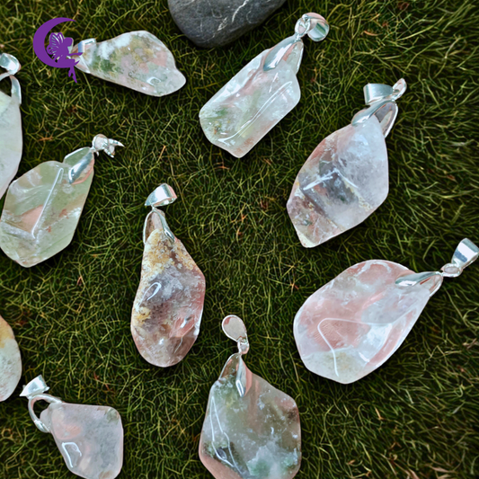 Lodolite Quartz Pendant – One Crystal, Infinite Inner Worlds