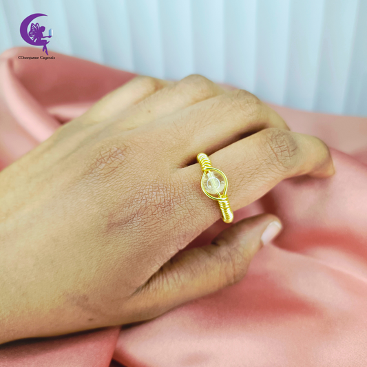Eye of Citrine Ring
