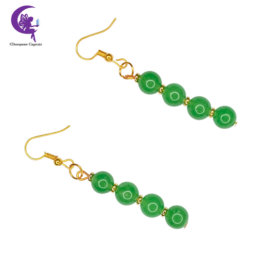 Green Aventurine Dangling Earrings