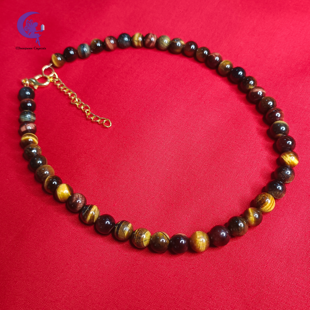 333 Color Tiger's Eye Necklace