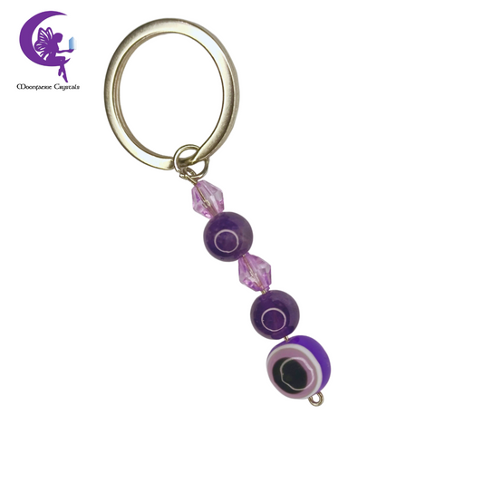 Amethyst Serenity Guardian Keyring