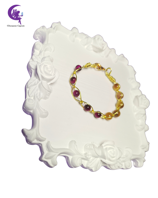 Golden Hour Glow Bracelet- Rose Tiger's Eye & Golden Tiger's Eye