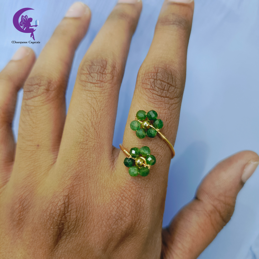 Fuchsite Sundrop Bloom Ring