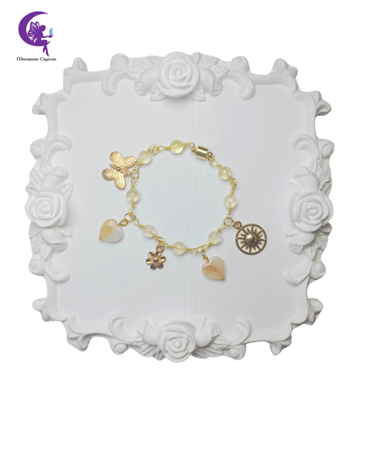 Heart Of The Sun Manifestation Bracelet - Citrine