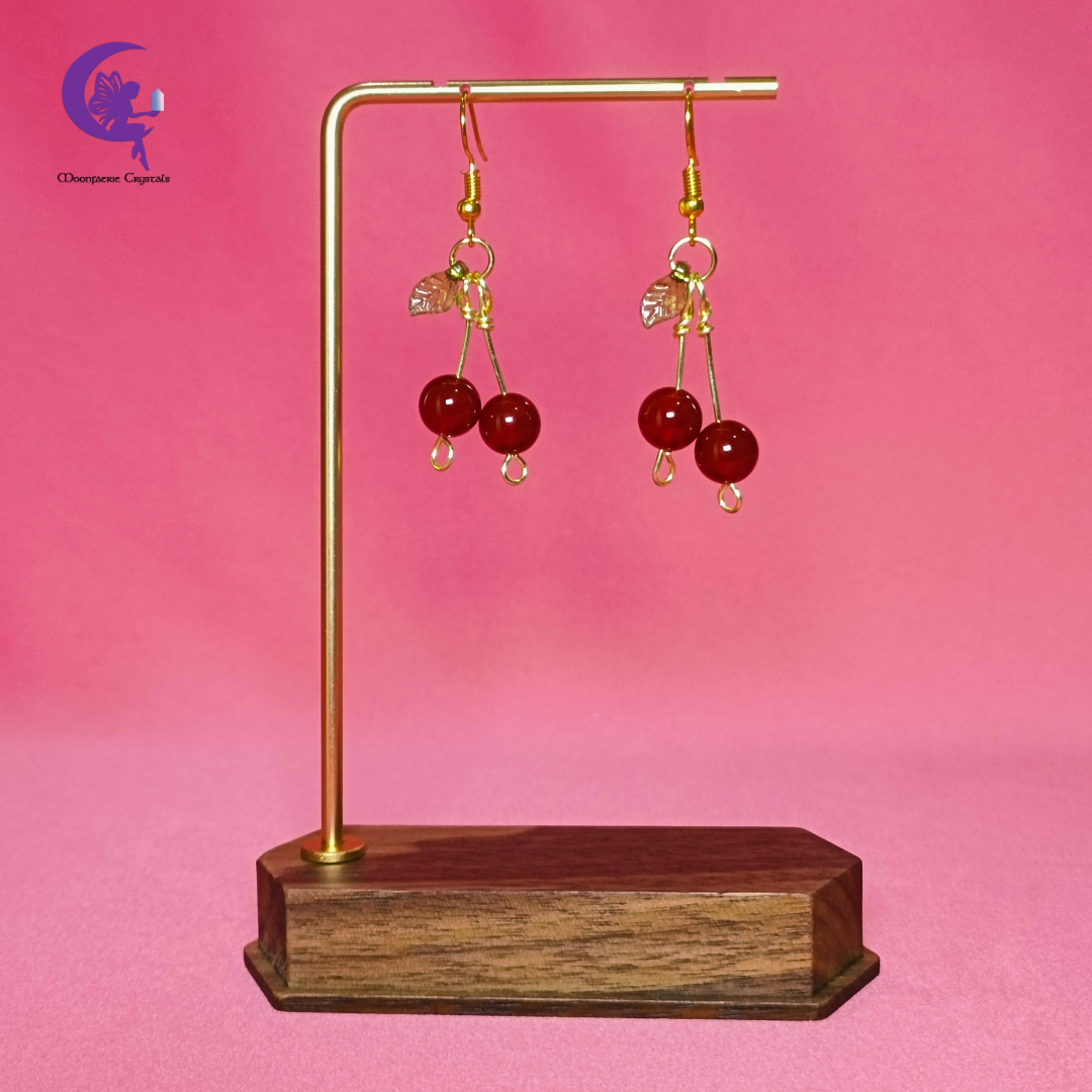 Carnelian Cherry Chic Earrings - Pre-Order