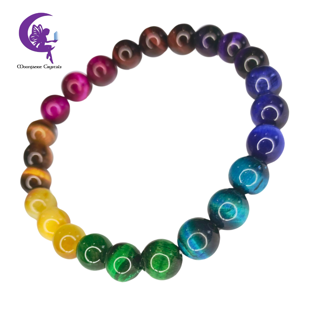 Rainbow Hues Tiger's Eye Bracelet