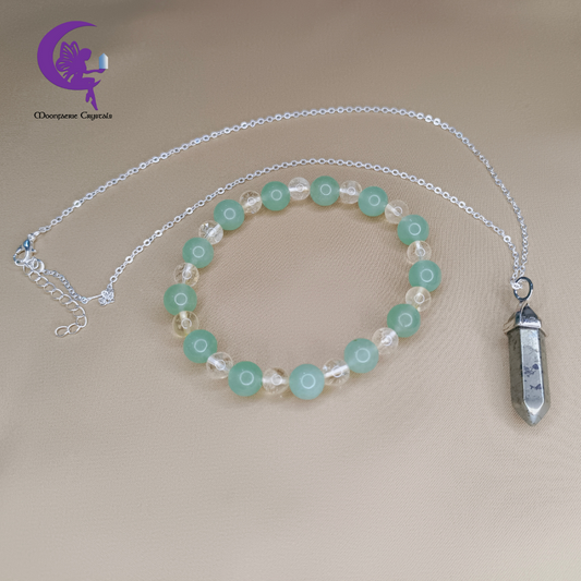 Berkat & Rezeki Bundle - Green Aventurine , Citrine & Pyrite