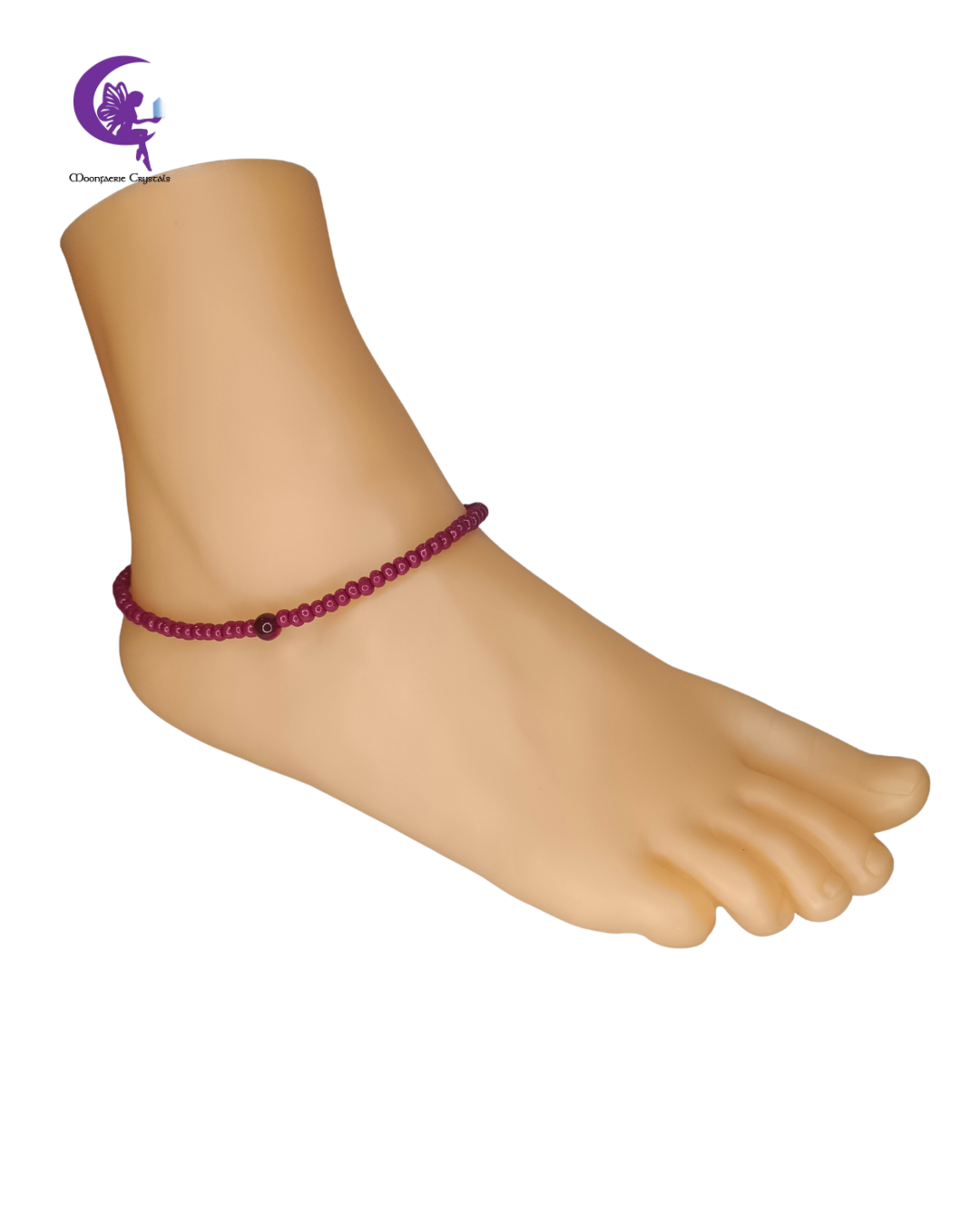 Rose Tiger’s Eye Heart & Power Anklet