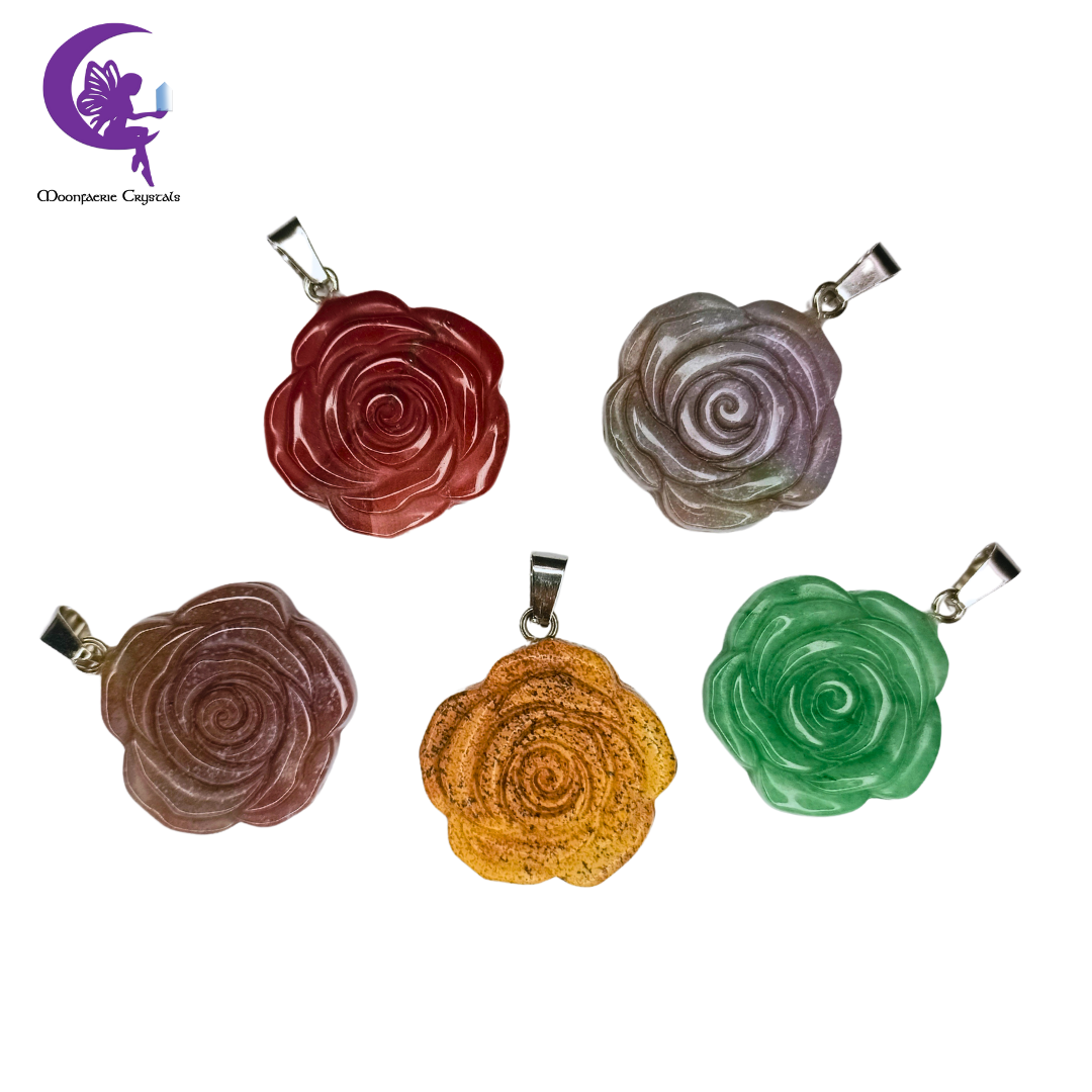 Forbidden Rose Gemstone Pendant Collection