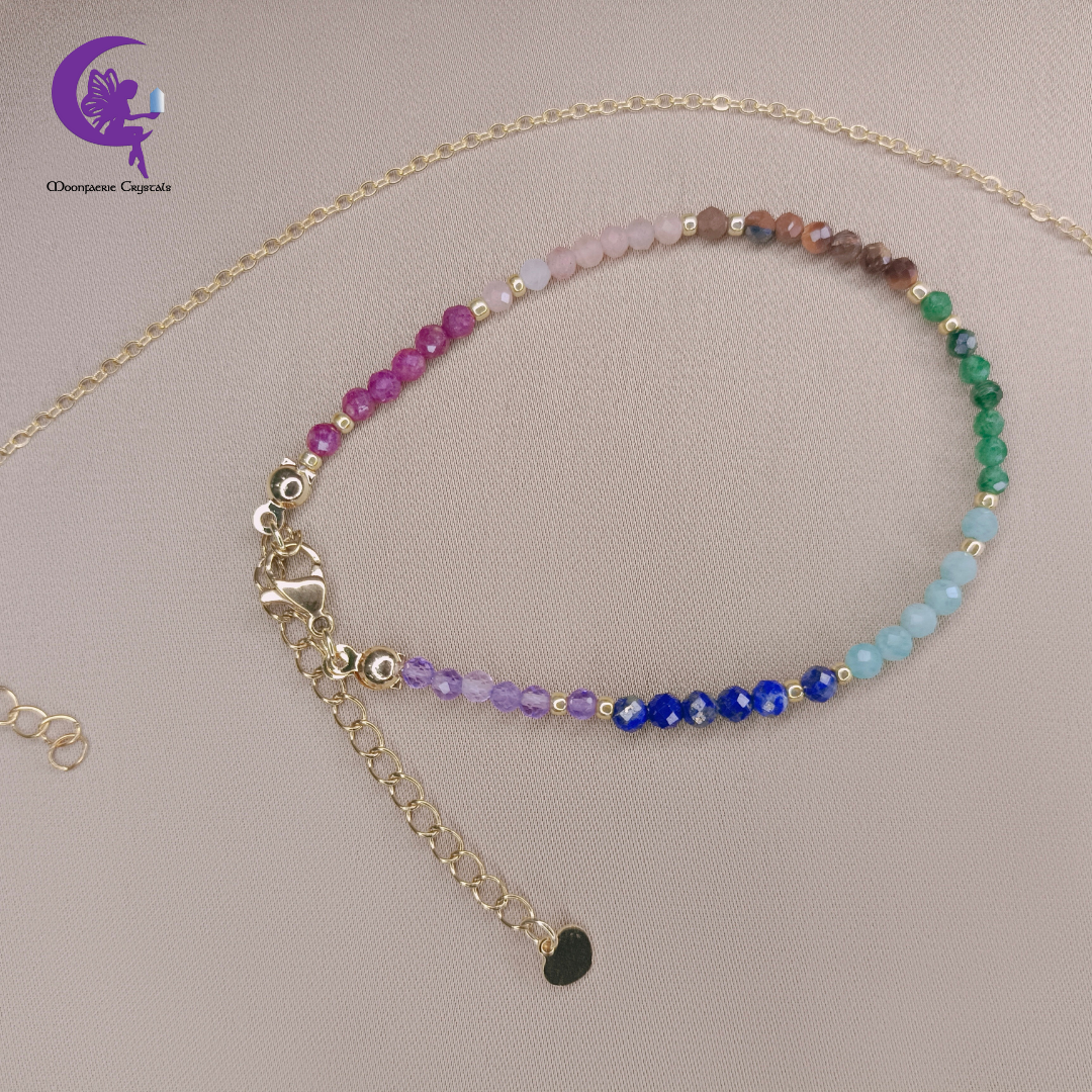 Holistik Hidayah Bundle - Tiger Eye, Amethyst, Amazonite, Lapis Lazuli, Sunstone, Ruby, Fuchsite & Picture Jasper