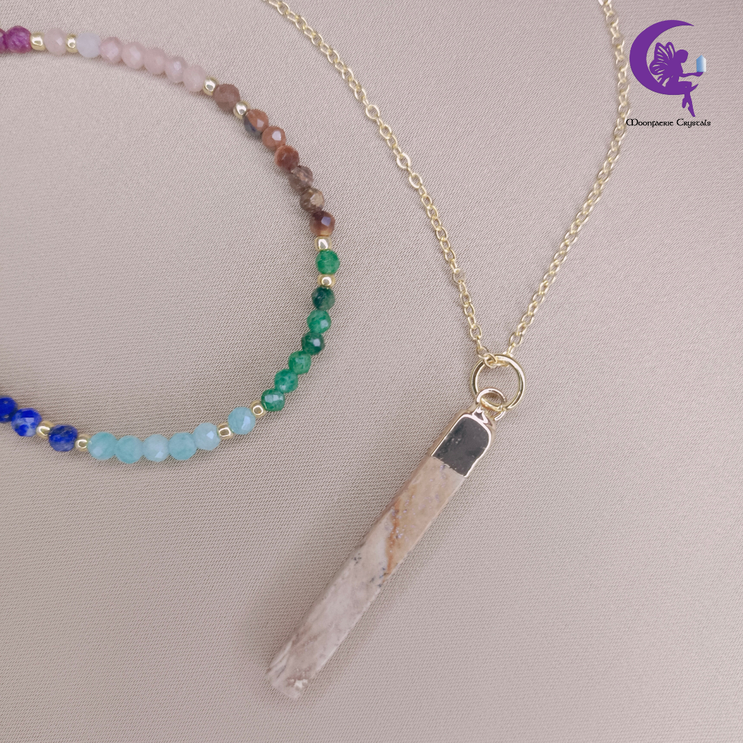 Holistik Hidayah Bundle - Tiger Eye, Amethyst, Amazonite, Lapis Lazuli, Sunstone, Ruby, Fuchsite & Picture Jasper