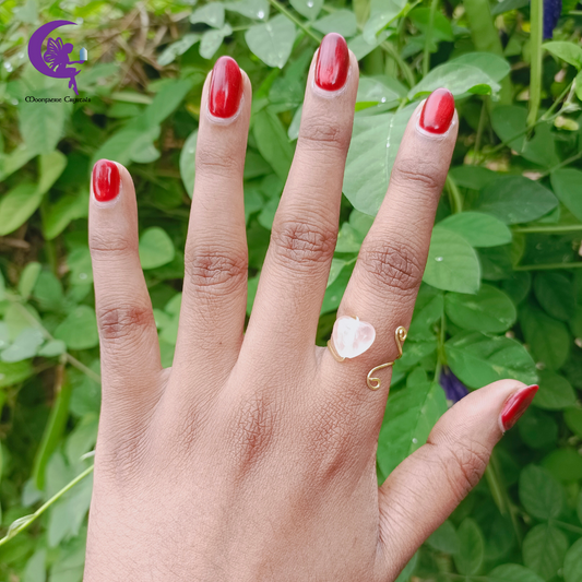 Heart Chakra Healer Ring - Rose Quartz