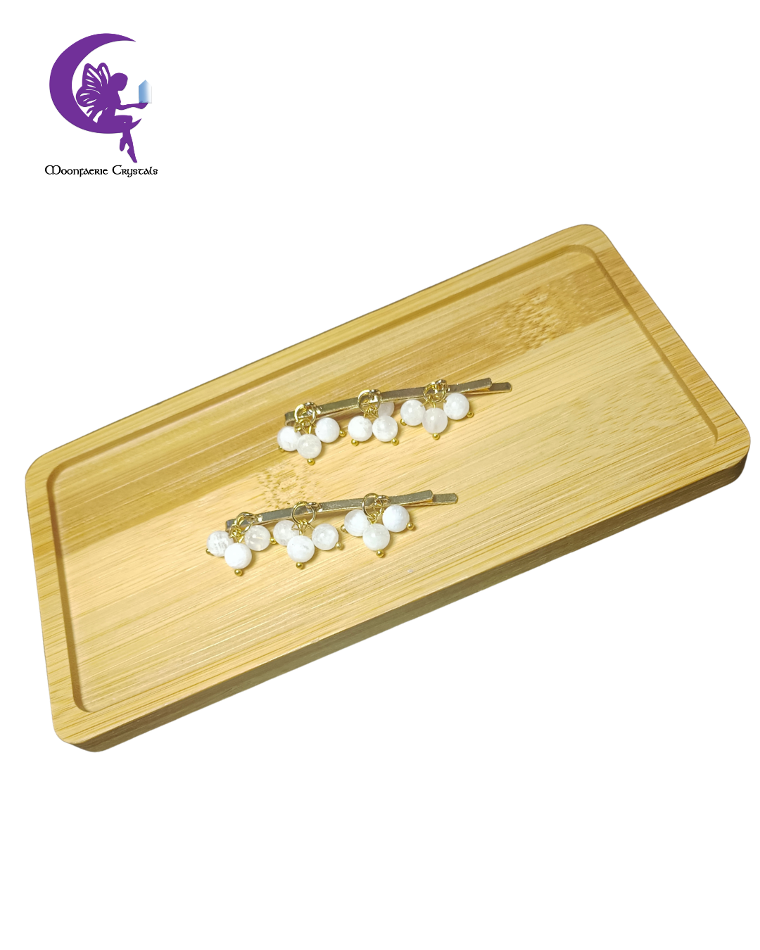 Moonstone Hairpins