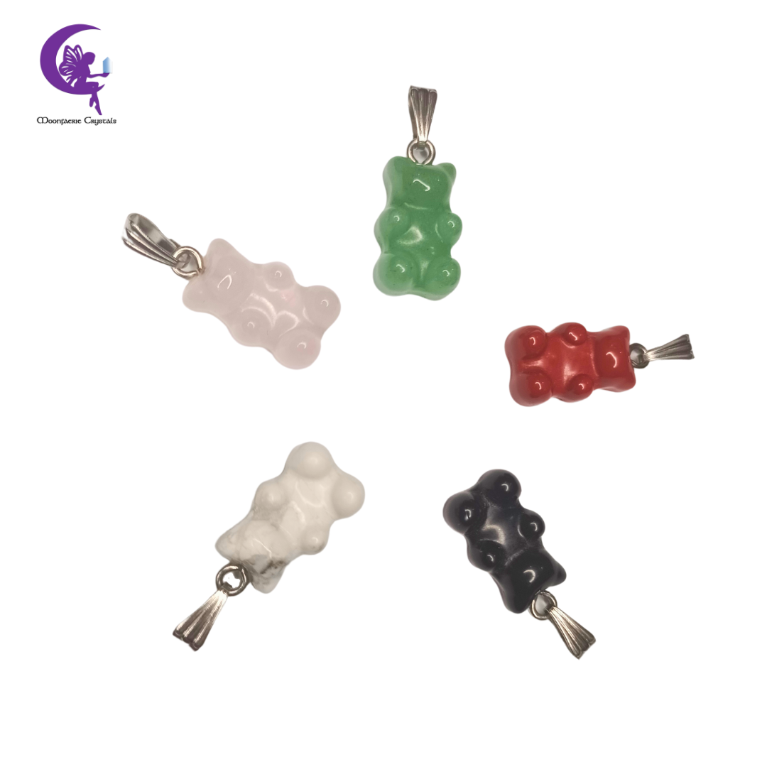 Gummy Bear Crystal Pendants