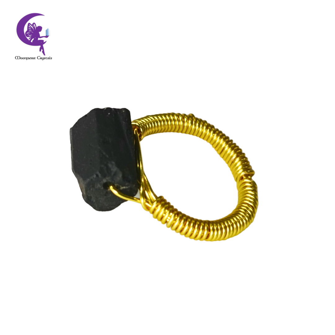 Black Tourmaline The Guardian Ring