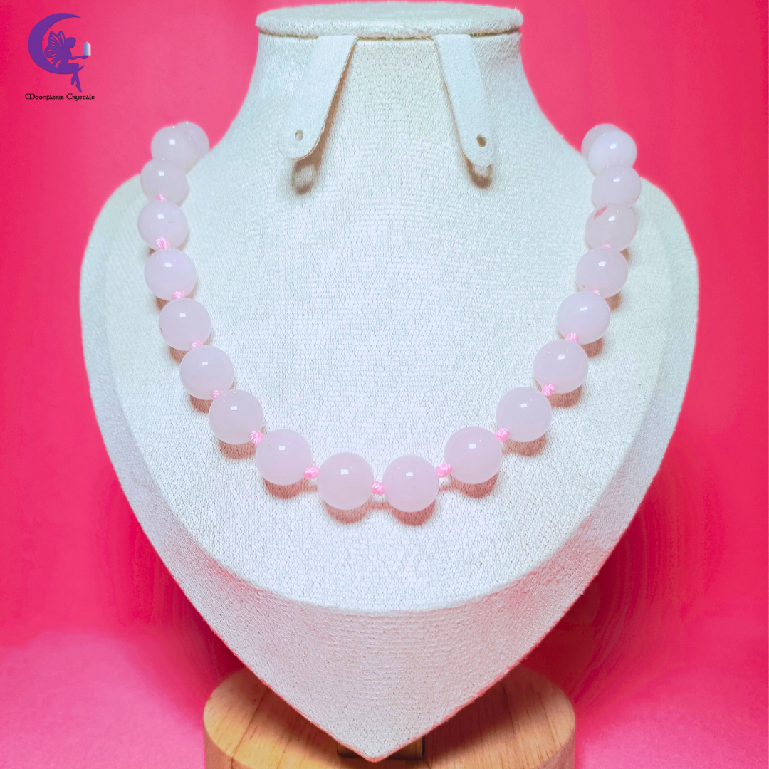 Rose Quartz Unconditional Love Beaded Necklace