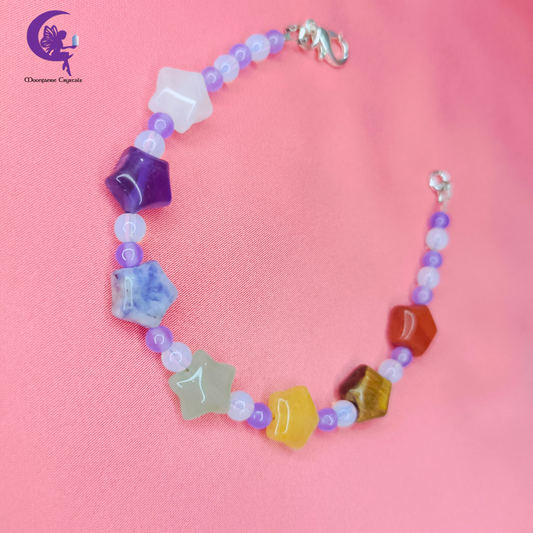 Seven Chakra Stars Bracelet