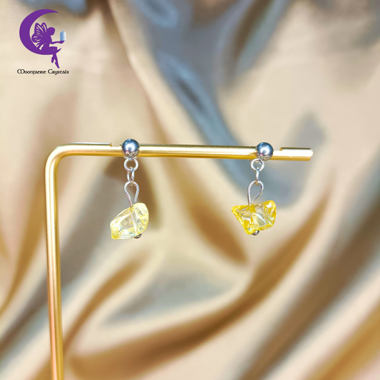 Abundance Magnet Citrine Chip Earrings