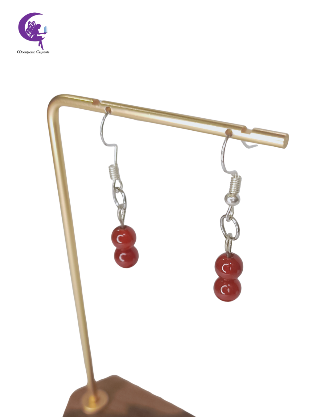 Carnelian Cherry Pop Earrings