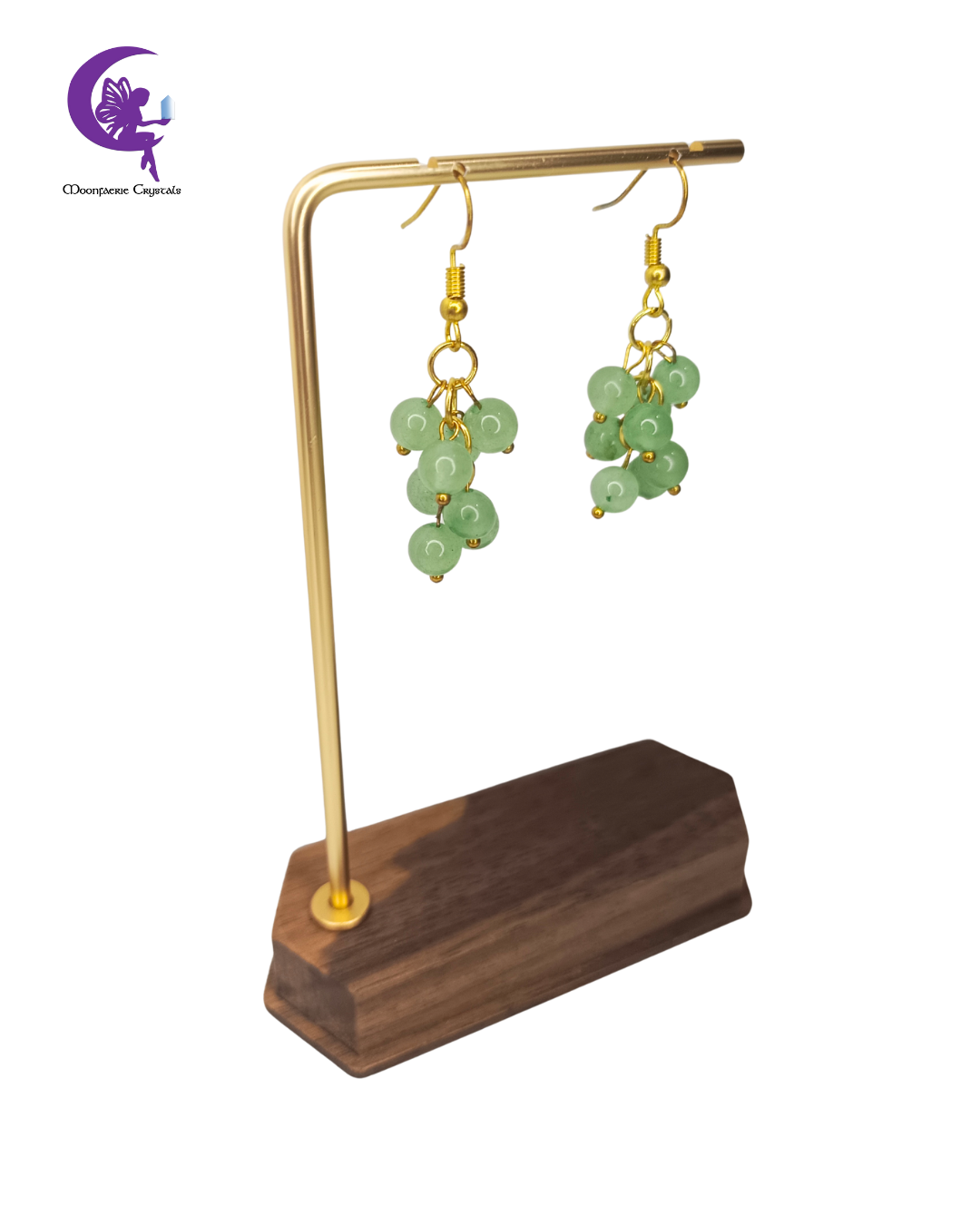Tree of Abundance Green Aventurine Earrings