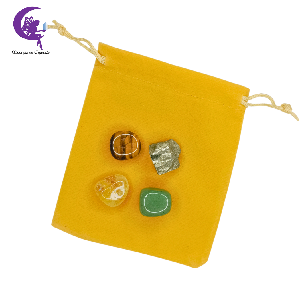 Moonfaerie Money Bag - Money Attraction Tumbled Stones