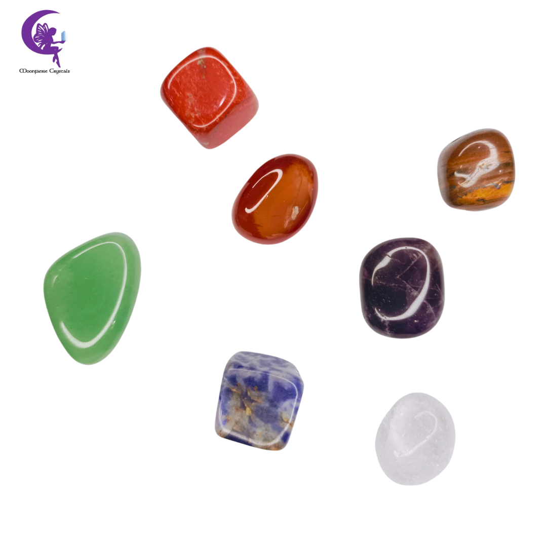 7 Chakra Tumbled Stones Kit: Complete Chakra Healing