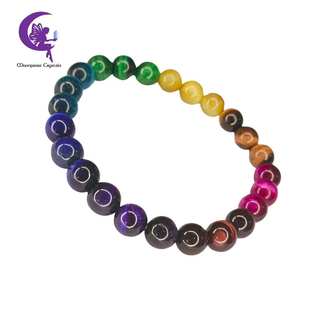 Rainbow Hues Tiger's Eye Bracelet