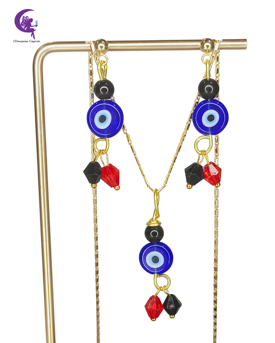 Trishakti Evil Eye Collection – Evil Eye Necklace & Earrings