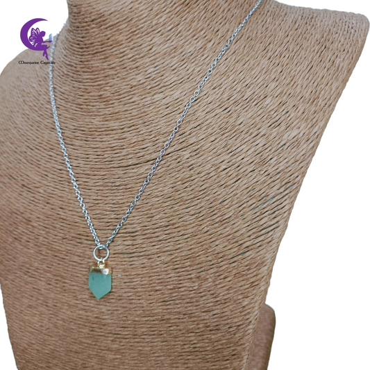 Green Aventurine Wealth Compass Necklace - Guides You Toward Abundance