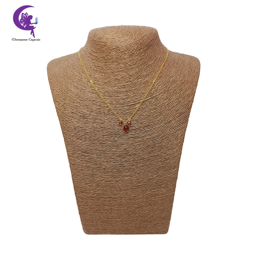 Carnelian Morning Mist Necklace