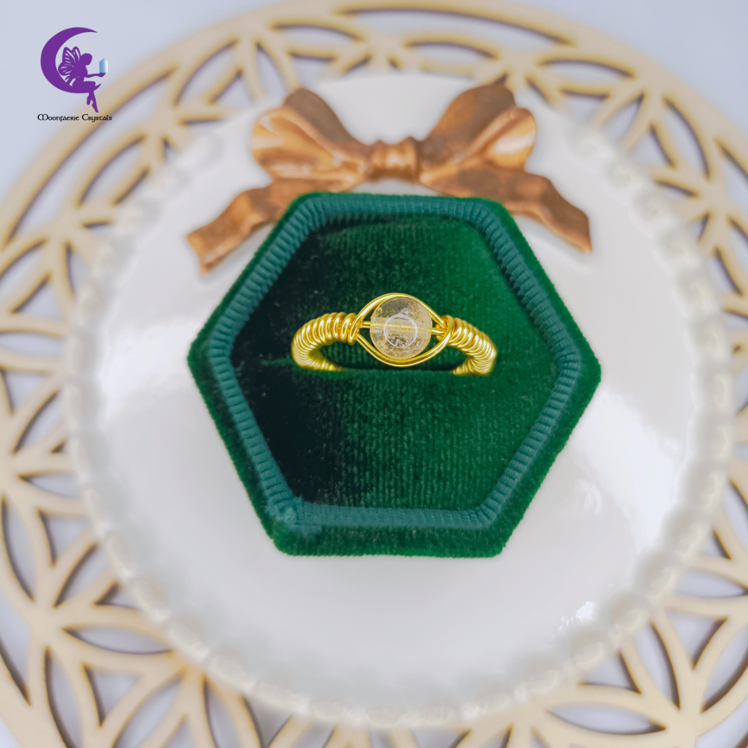 Eye of Citrine Ring