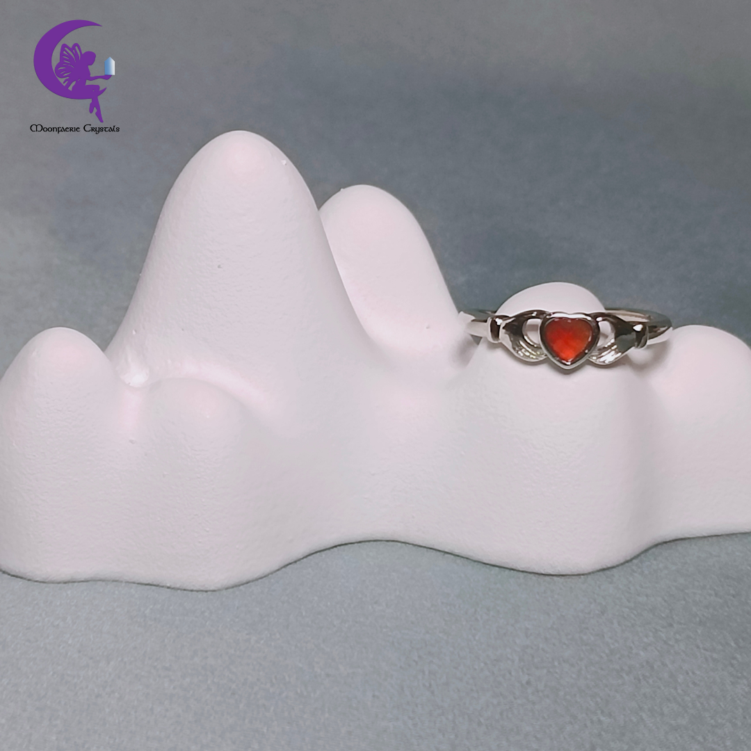 Heartfelt Carnelian Adjustable Ring