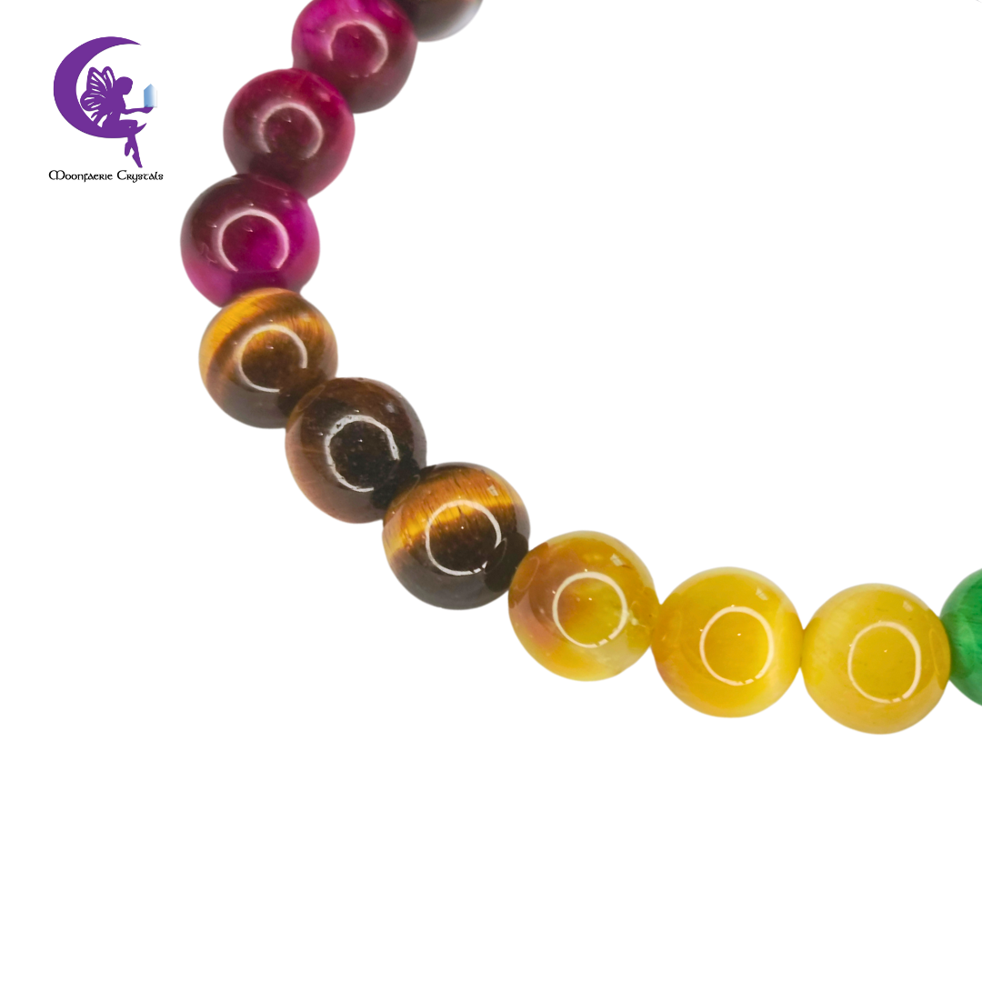 Rainbow Hues Tiger's Eye Bracelet