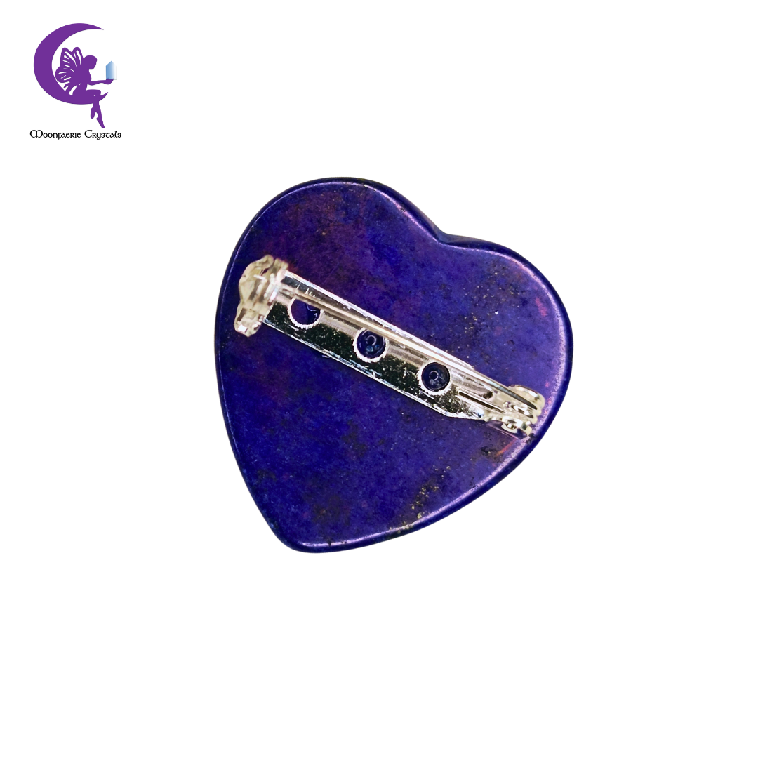 Cupid’s Heart Gemstone Heart Brooch Collection