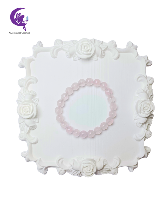 Glimmering Heart Rose Quartz Jewelry Set