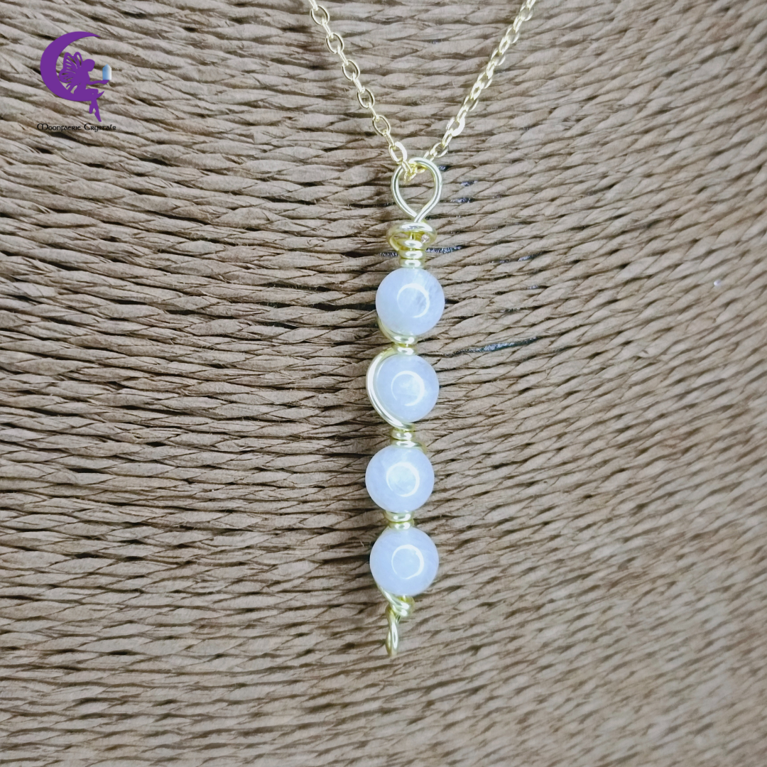 Mystic Moonbeam Moonstone Divine Feminine Necklace