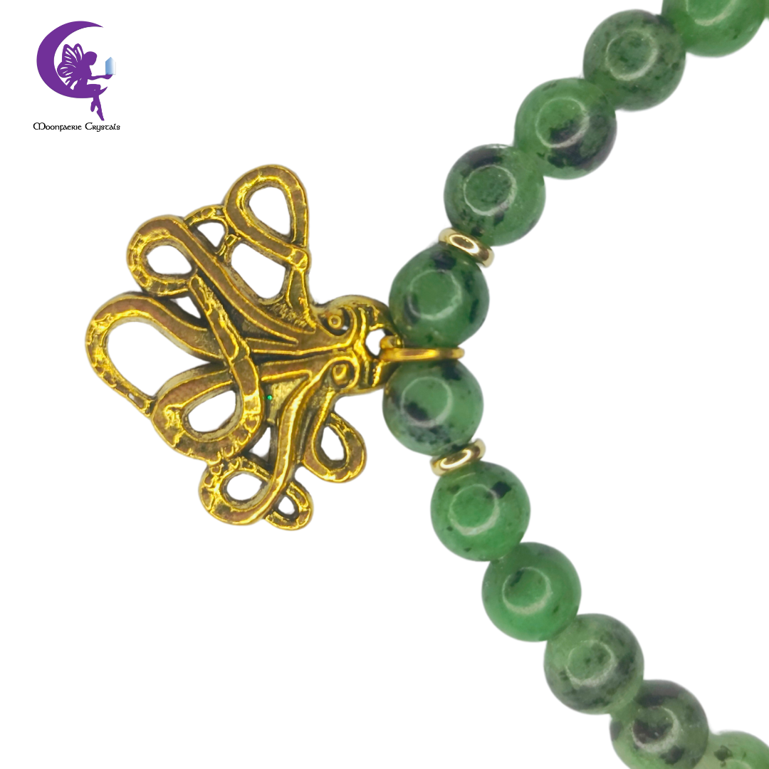 Kraken Ruby Zoisite Deep Sea Mystical Bracelet