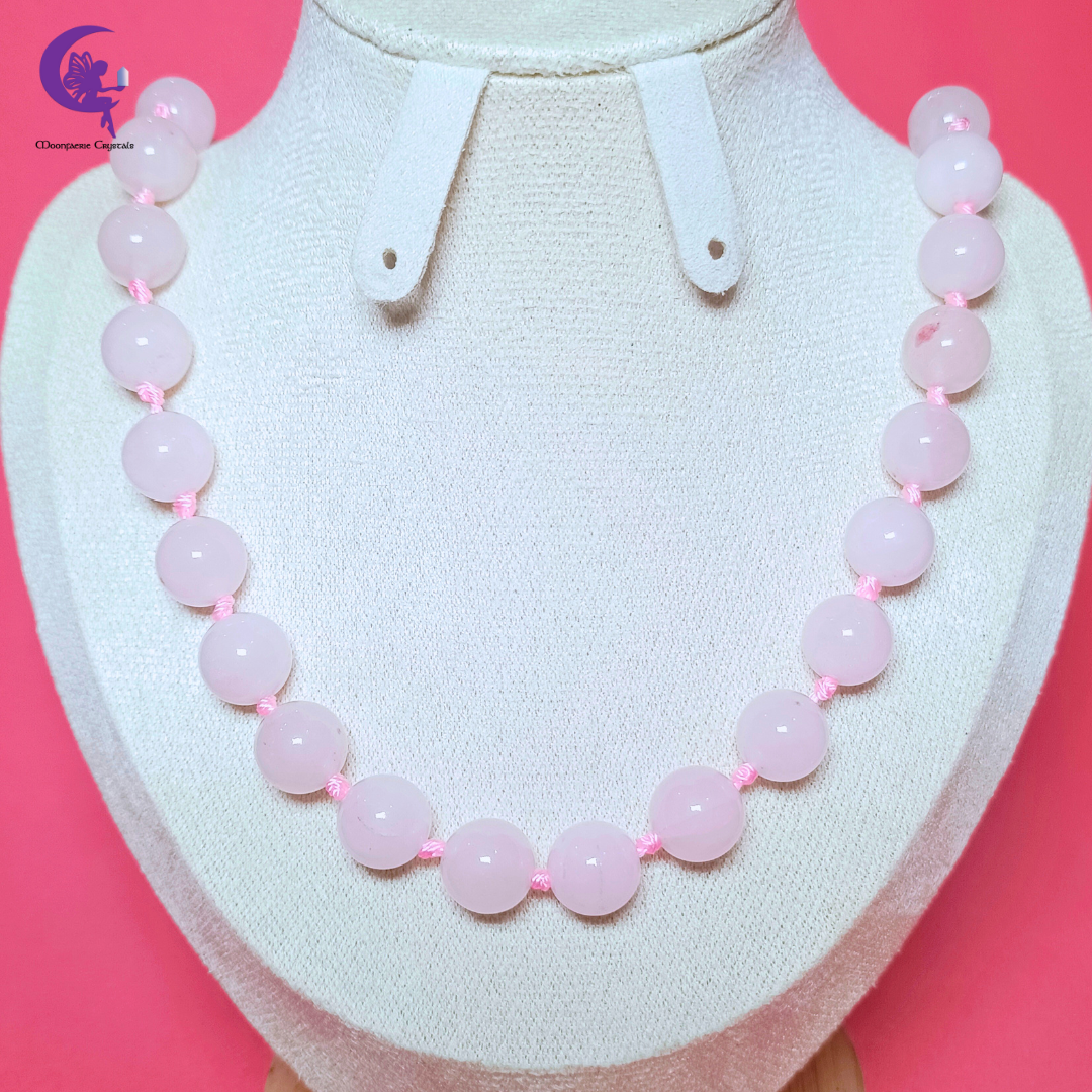 Rose Quartz Unconditional Love Beaded Necklace