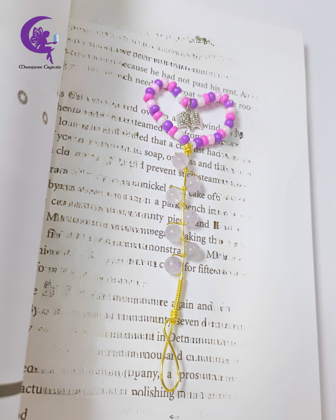 Amethyst Mindful Reader Bookmark