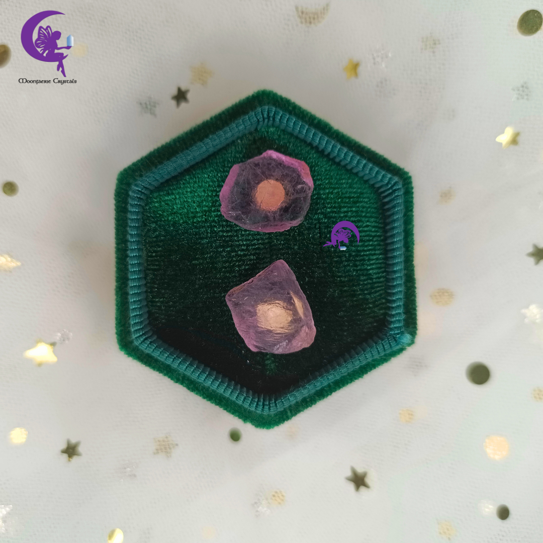 Mystic Purple Fluorite Studs